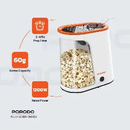 Porodo Lifestyle Hot Air Popcorn Maker, photo 4 of 6, Oasis Store Qatar