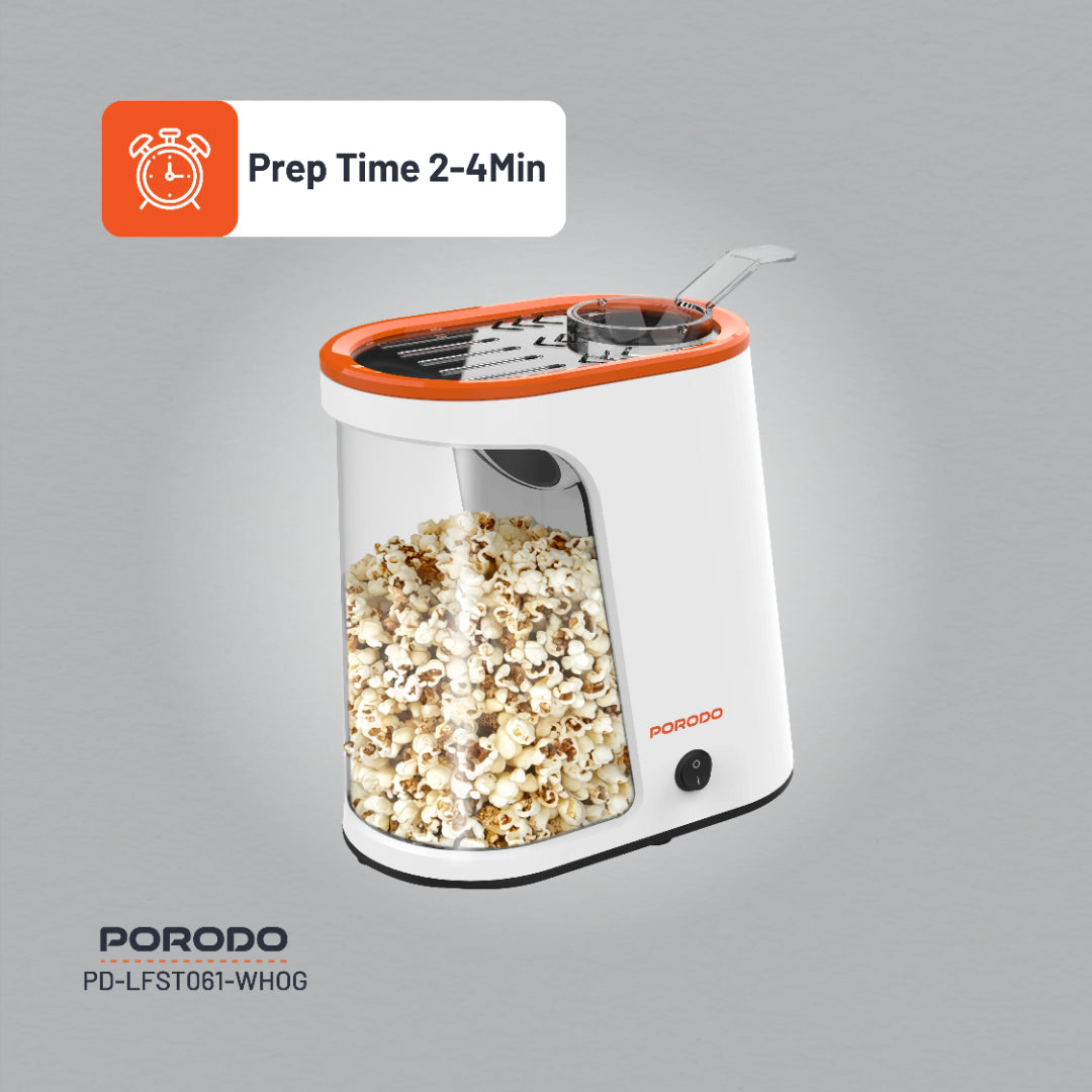 Porodo Lifestyle Hot Air Popcorn Maker, photo 5 of 6, Oasis Store Qatar