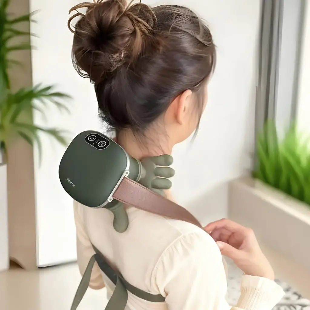 Porodo Relax Robo Heated Neck Massager, available in Qatar from Oasis Store