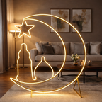 Ramadan Crescent & Star LED Floor Light, photo 4 of 4, Oasis Store Qatar