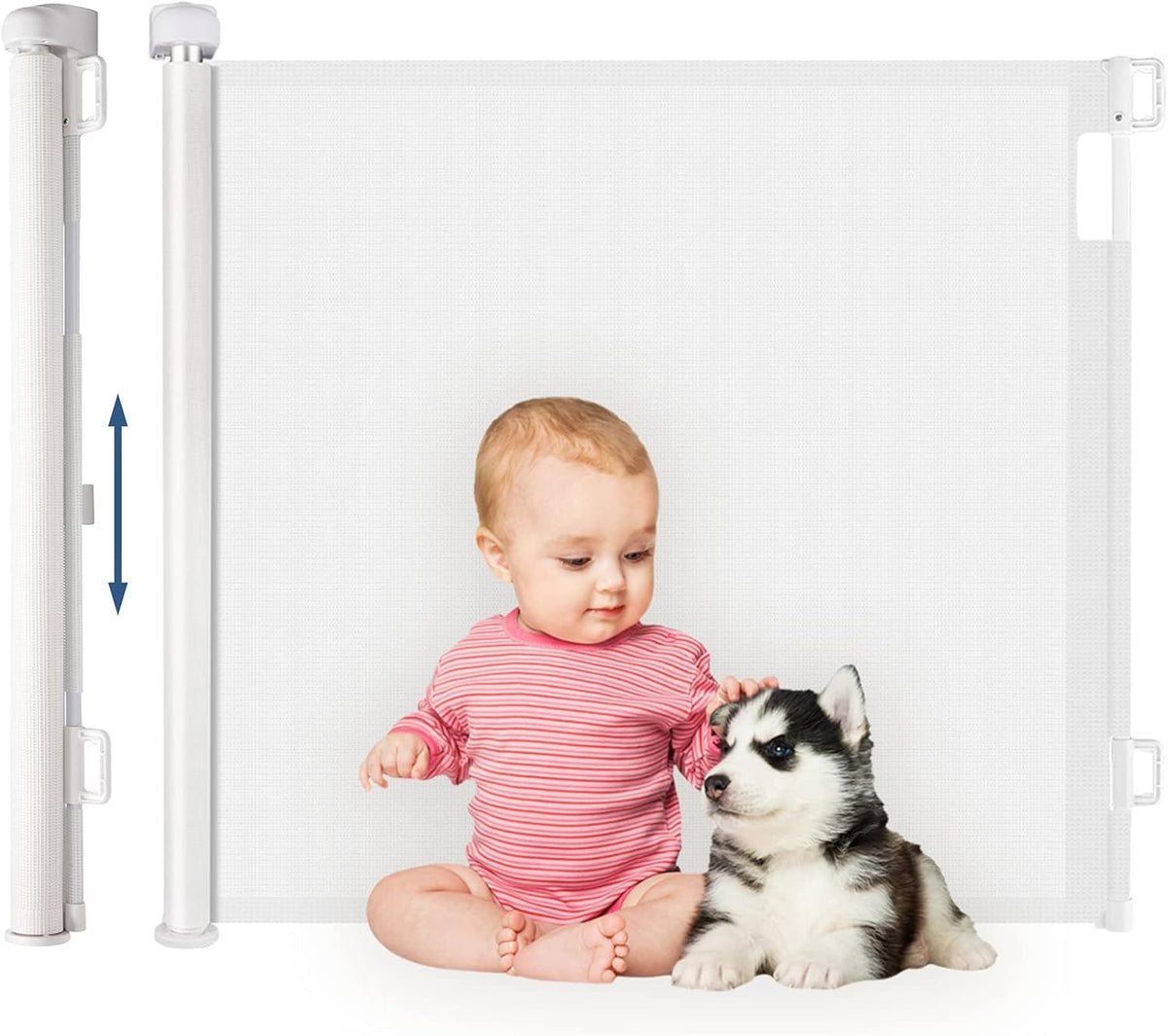 Retractable Baby Safety Gate, available in Qatar from Oasis Store
